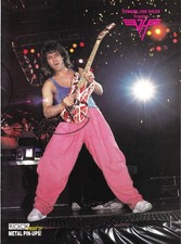 EDDIE VAN HALEN LIVE-1989 FULL PAGE MAGAZINE 8X11 MINI-POSTER PINUP CLIPPING