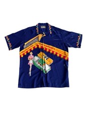 Vintage Men's Tori Richard Hawaiian Shirt USA Rayon Steak N Shake Sz L