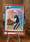 2024 Panini Donruss - Rated Rookie Drake Maye Optic Preview Red Wave Prizm  #379