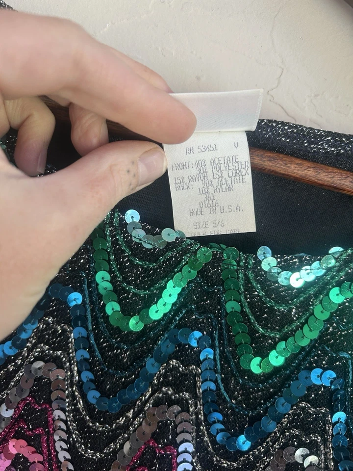 Top 6 Lentejuelas Arco Iris Avon Años 80 De Colección Queer Glam Campamento Retro Disco Orgullo Cuadrado Foto 4 de 4