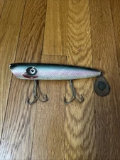 Antique Vintage Charles Chas Russo Wood Fishing Lure Popper 1950’s NYC 4 Oz