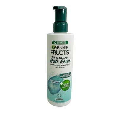 Garnier Fructis Pure Clean Hair Reset Hydrating Clarifying Shampoo Dry Scalp