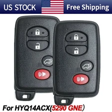 2 NEW 2009-2016 SMART KEY PROXIMITY KEYLESS REMOTE FOB FOR TOYOTA VENZA HYQ14ACX