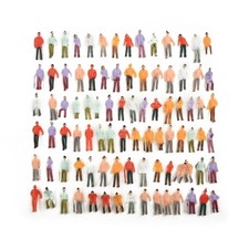 25/100 Pcs Painted Model Train People Figures For Railway Scenery Layout Decor