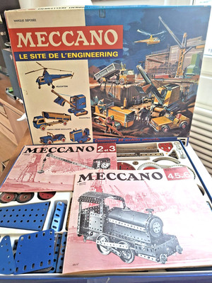 Meccano 5 le Site of the Engineering Box geprüft komplett Vintage 60er