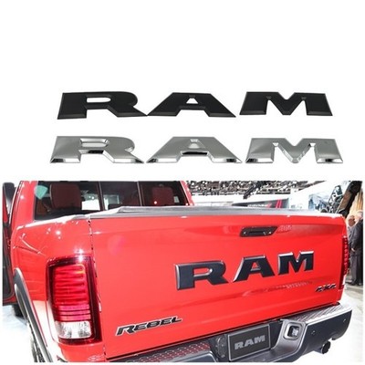 Für RAM pick-up truck 1set Autoteile Hinten Logo Abzeichen dekorieren Embleme