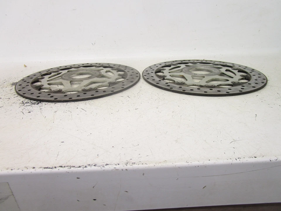 89 90 91 92 93 Yamaha FZR 1000 OEM Rotores de freno delanteros 4KG-2581T-20-00 1989-1993 Foto 3 de 4