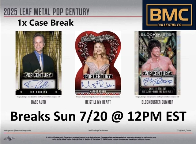 Ewan McGregor 2025 Leaf Metal Pop Century 1x Case Break #45
