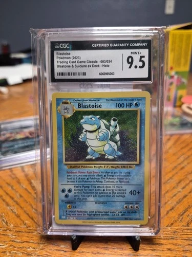 2023 Pokemon Blastoise & Suicune ex Deck TCG Classic Blastoise #003/034 CGC 9.5