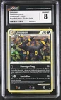 CGC 8 Umbreon 2010 Undaunted 10/90 Cracked Ice Holo Pokemon Card
