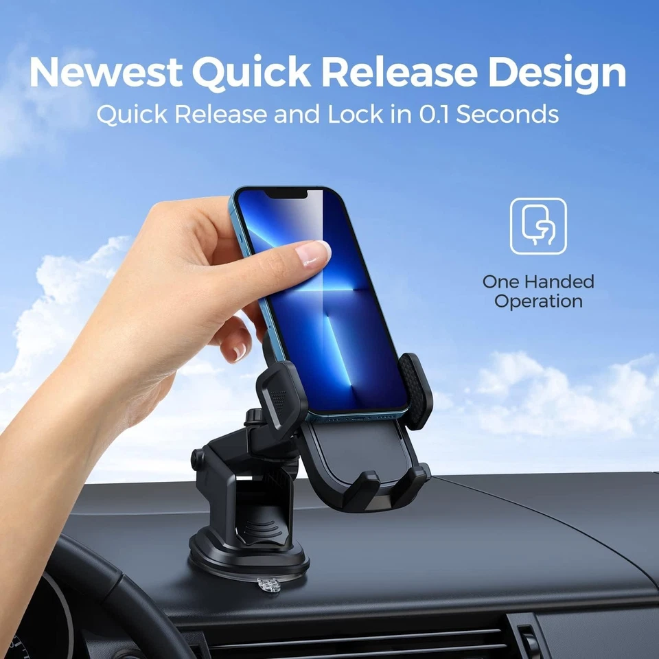 Car Phone Holder Universal Mount Mobile iPhone Windscreen Dashboard or Air Vent - Image 4 of 4