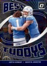 2024 Donruss Optic #12 Justin Herbert / Quentin Johnston Best Tuddys