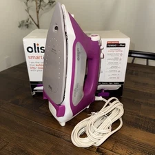 Oliso TG1600 Pro Plus 1800W Smart Iron w/ Auto Lift for Clothes Purple For Parts
