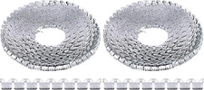 Rustark 65 Ft Flexible Metal Tack Strip Three-Tooth Upholstery Premium Heavy