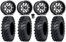 Fuel Nutz 14 Wheels Black 30 Mt911 Tires Kawasaki Mule Pro Fxt Krx