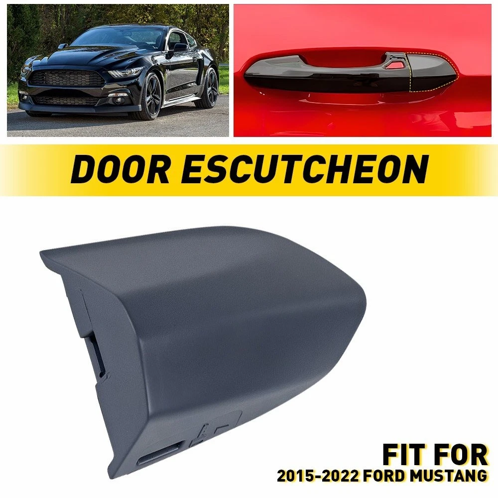 Cubierta De Manija De Reposabrazos Interior En Fibra De Carbono Para Ford Mustang 2015-2022 – Juego De 2 Piezas