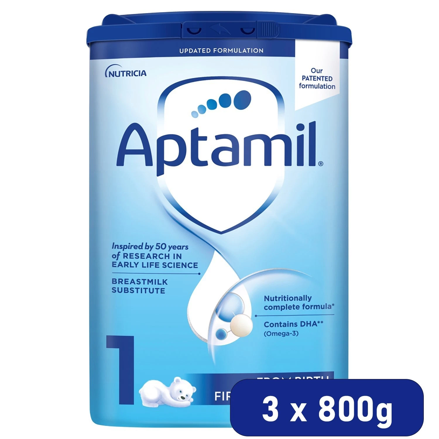 3 x 800g Aptamil 1 First Infant Milk Suitable From Birth Formula
Opens in a new window or tab