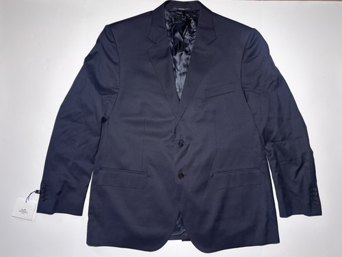Hermès Men’s Veste Uniforme Securite D8C Navy Super 110 Wool Blazer New