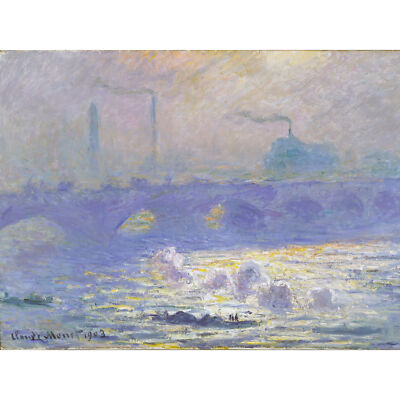 Claude Monet Waterloo Bridge Extra Large Art Poster