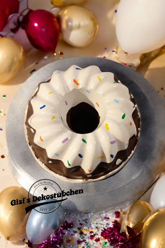 Mini Gugelhupf | Handbemalt Gugelhupfe | Kerzenständer | Pustekuchen - Bild 2 von 2