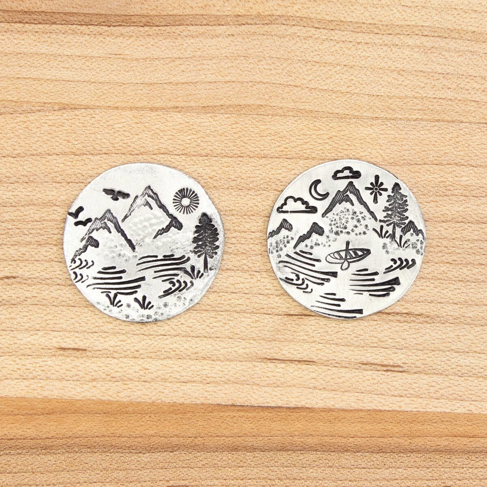 ImpressArt Scene Building 2 Signature Metal Stamp Pack - Pájaros, Luna, Estrella Foto 3 de 3