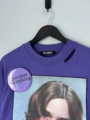 Raf Simons Teenage Dreams Destroyed Crewneck Sweatshirt