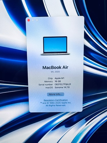 13-Inch Apple MacBook Air M1 8-Core CPU 7-Core GPU 16GB Ram 256GB SSD Sp Grey - Photo 18/23