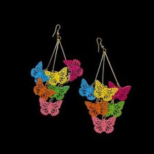 Colorful Butterfly Dangle Earrings