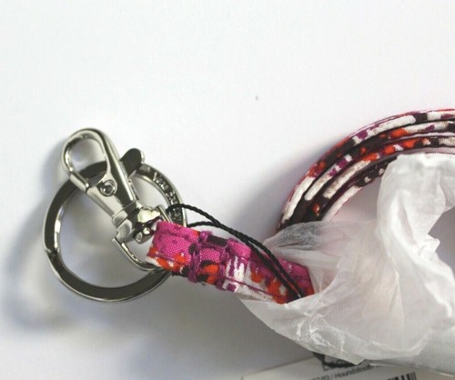 Vera Bradley Schlüsselband Hahnentritt Tweed Baumwolle Rosa - Bild 3 von 6