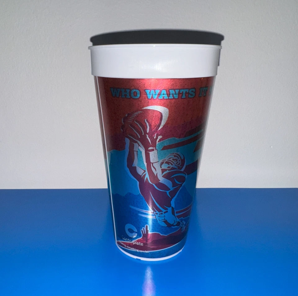 Copa de cerveza Soda Super Bowl 42 Stadium 2008 New York Giants Patriots XLII Manning Foto 2 de 4