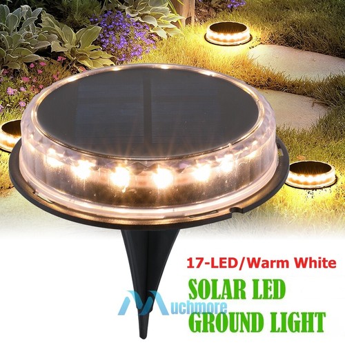 LED Solar Ground Light Outdoor Disk Buried Lighting Landscape Garden Yard Lawn - Picture 61 of 84