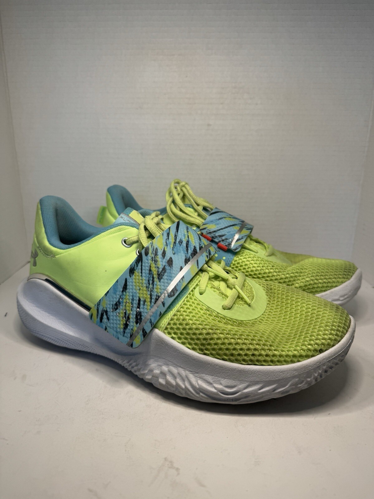 Under Armour UA Flow FUTR X Basketball Shoes Green Men’s 12 W 13.5 3026046-300