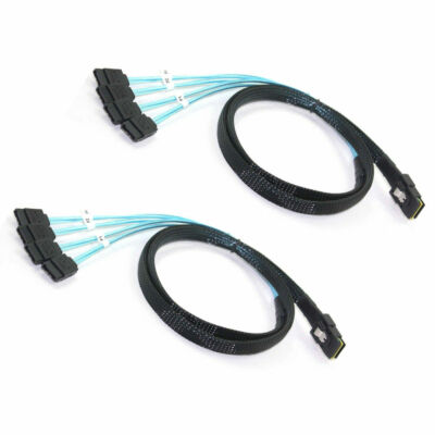 2x Mini SAS to 4-SATA SFF-8087 Multi-Lane Forward Breakout