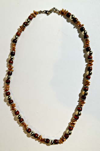 Lot (7) Tan, Brown, Beige Stone Bead Necklaces - 第 3/14 張圖片