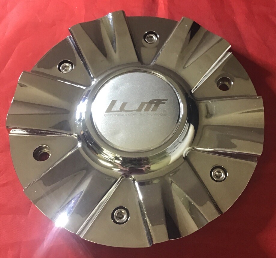 ONE RARE USED LUFF Wheels E-272-B  Chrome Wheel Center Cap E272B CUSTOM 7750