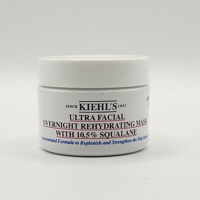 Kiehl's Ultra Facial Overnight Rehydrating Mask With 10.5% Squalane .95oz / 28mL