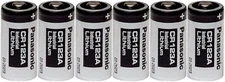 6 Panasonic CR123A 123A Industrial 3V Lithium Battery  EXP 01/2031