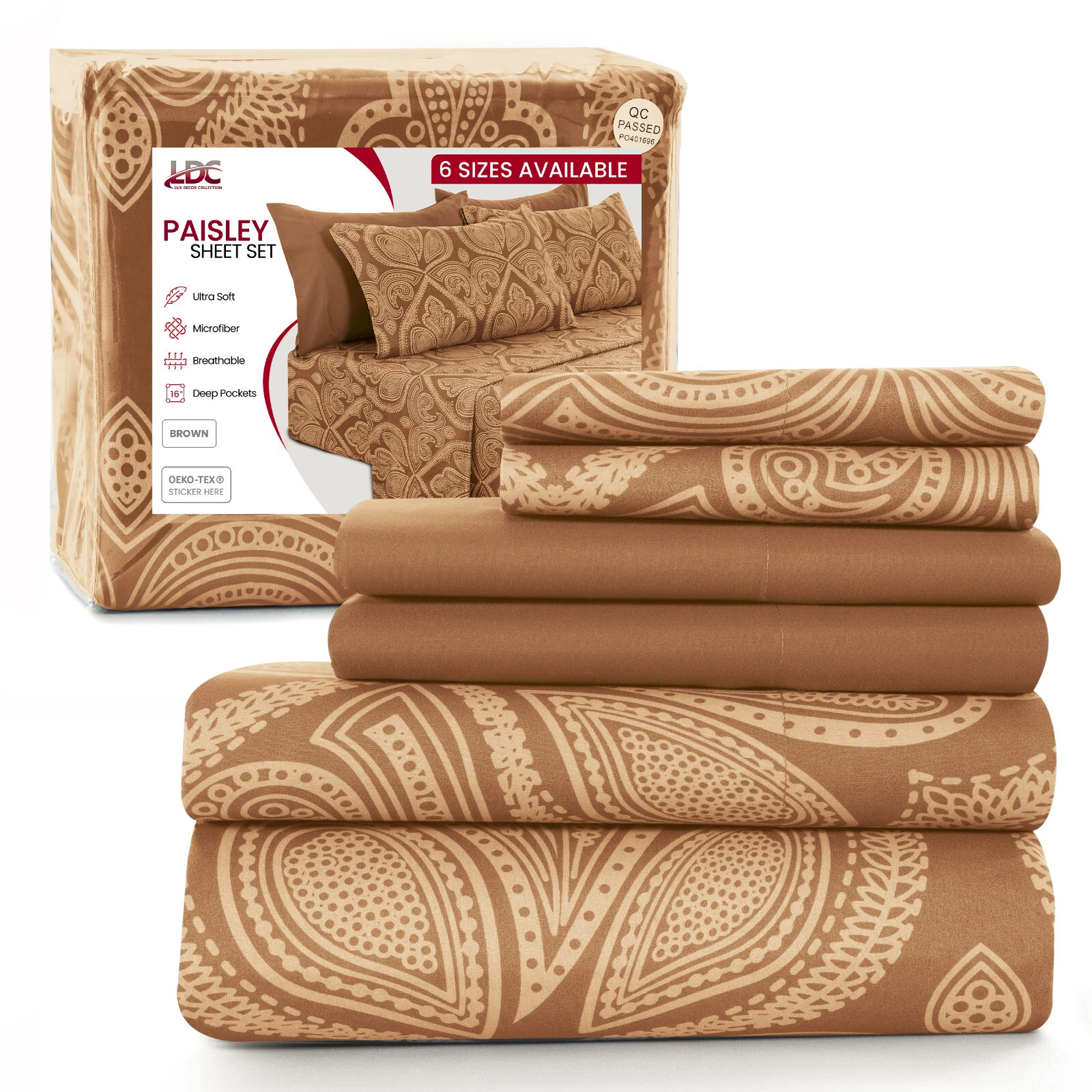 6 Piece Bed Sheets Set Luxury Microfiber Ultra Soft Deep Pocket Bedding Sets Review