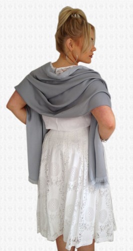 grey shawl wedding