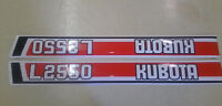 Kubota L2550 Hood Decals Kubota L2550 Hood Decals