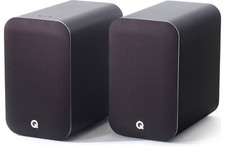 Q Acoustics M20 Hd Music System Powered Bookshelf In Black- New