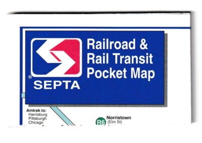 PHILADELPHIA - SEPTA 1998 SYSTEM ( POCKET ) MAP ( MINT )