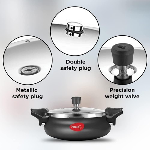 Stovekraft Belita Hard Anodized 3L Super Cooker Set – Elegant Black Finish - Picture 5 of 8