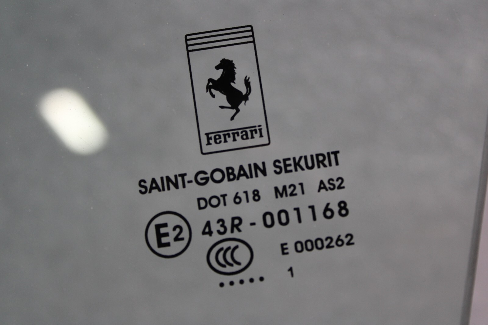 Ferrari California, LH, Left, Front Door Glass, Scratches, Used, P/N 69875500