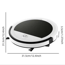 Smart Self-cleaning Robot Vacuum Cleaner, Rechargeable Automatic WHITE