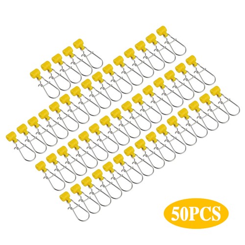 50/100pc Heavy Duty Fishing Sinker Slide Stainless Steel Fish Line