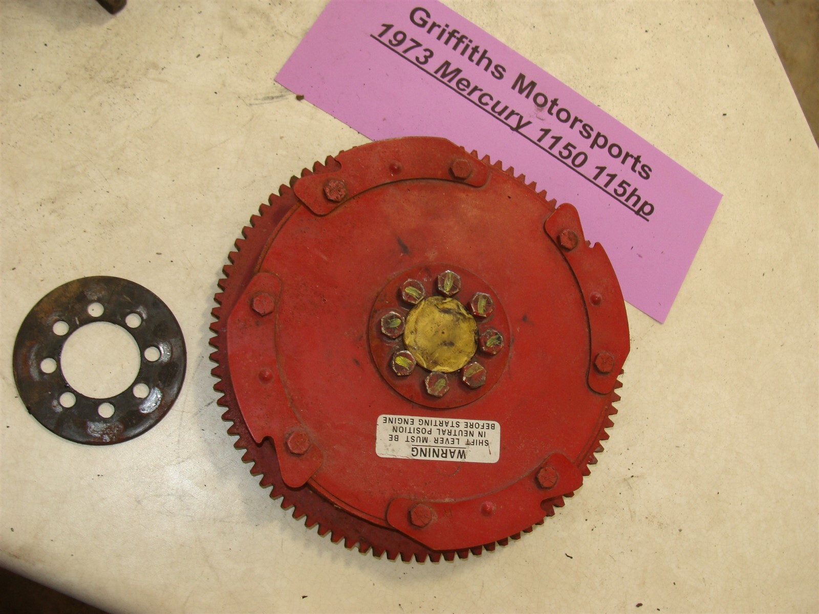 1973 Mercury Merc 1150 115hp 6cyl outboard flywheel rotor bolts