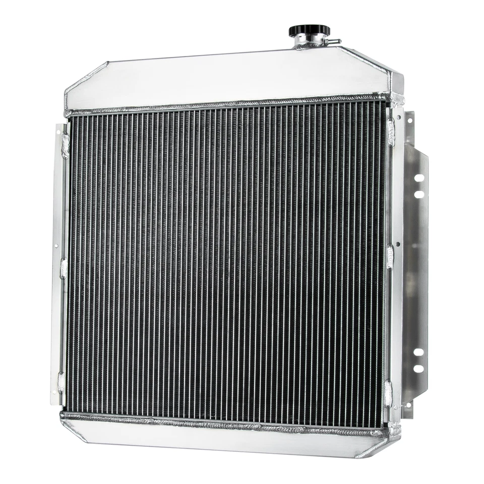 4 Row Aluminum Radiator For 1957-1960 Ford F-100 Truck 3.6L 4.4L 4.8L 5.8L AT Foto 4 de 4