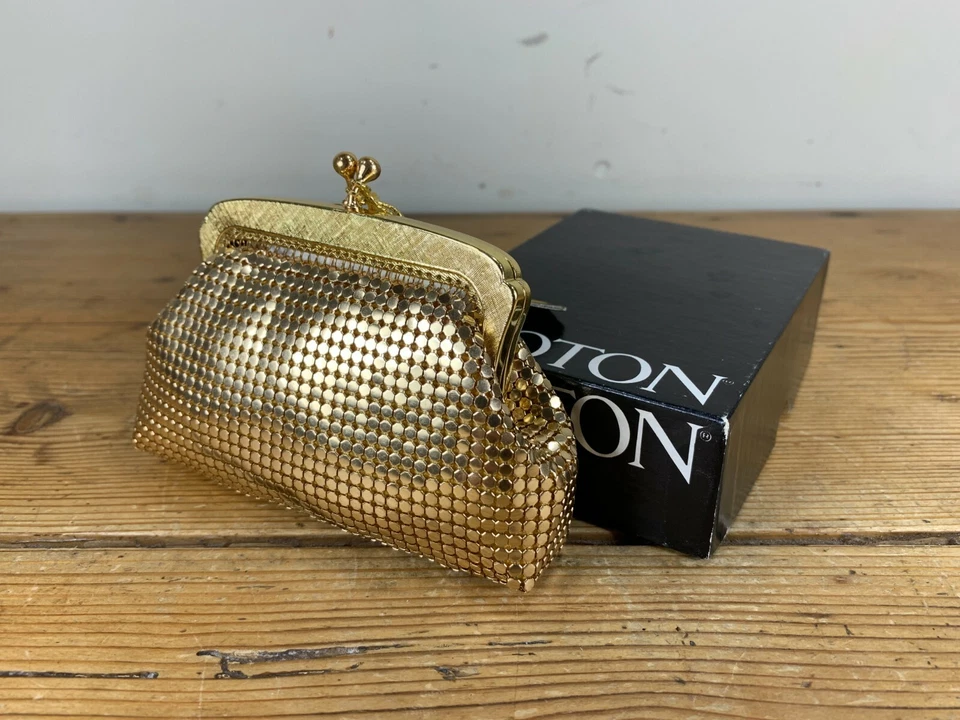 Vintage Oroton Gold Chain Mail Mesh Purse / Small Evening Bag, BRAND NEW IN BOX - Image 2 of 4