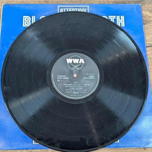 Black Sabbath Volume Two Vinyl Record WWA 101 1970s Rock Music Album Vg/VG - Picture 4 of 4